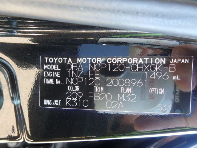 TOYOTA Ractis thumbnail 48