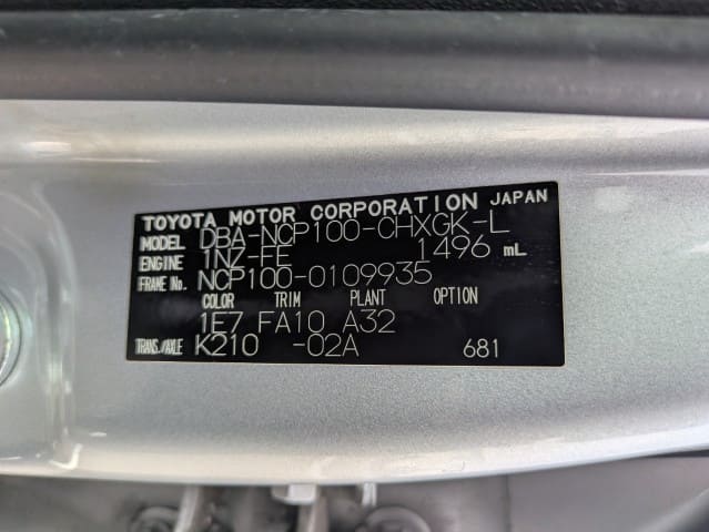 TOYOTA Ractis thumbnail 44