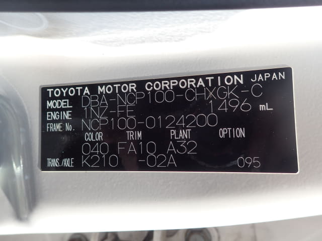 TOYOTA Ractis thumbnail 41