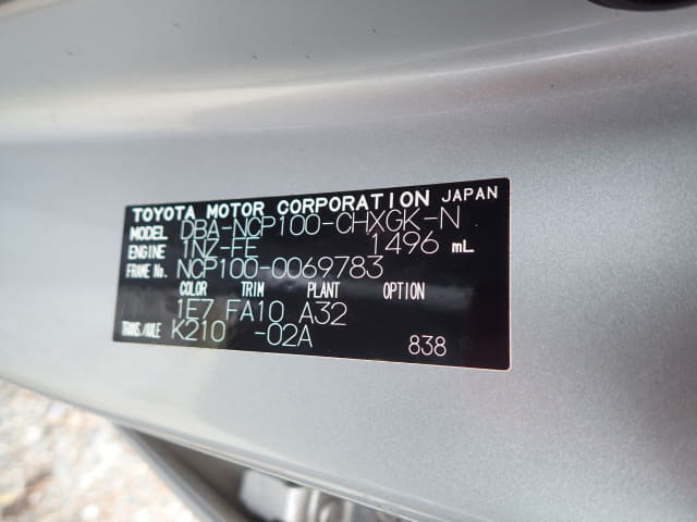 TOYOTA Ractis thumbnail 43