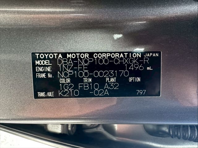 TOYOTA Ractis thumbnail 40