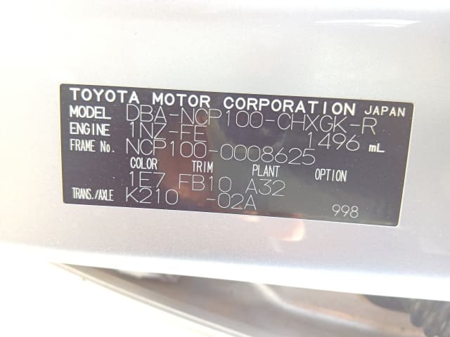 TOYOTA Ractis thumbnail 42